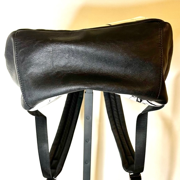 Guess Leather Backpack Black and White Marble Design - Picture 10 of 10